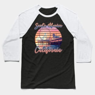 Santa Monica California travel vacation Gift For Men Women Baseball T-Shirt